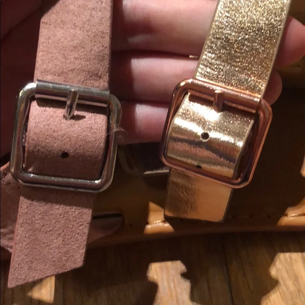 Two Pairs of Ankle Strap Sandals- Size 7.5- NWT - Picture 2 of 3